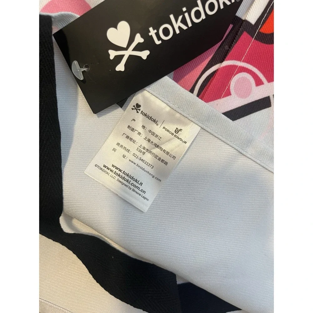 Tokidoki Unicorno Martini Glass Graphic Apron White Pink Two‎ Pocket NWT
